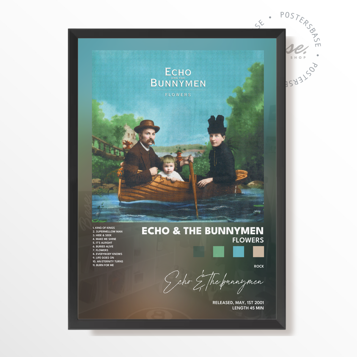 echo the bunnymen Flowers poster