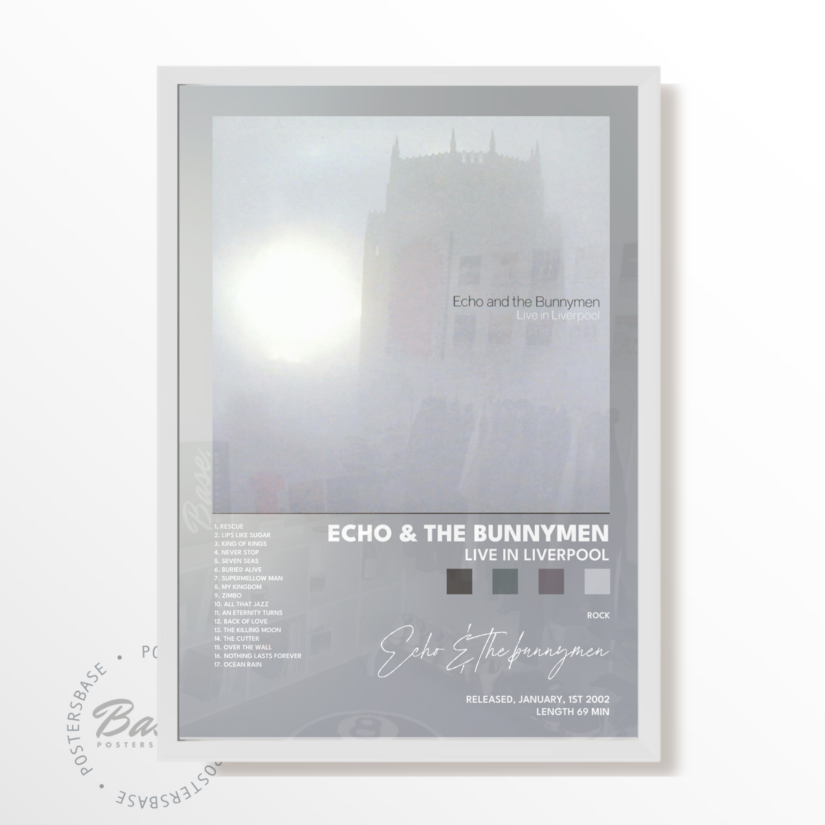echo the bunnymen Live in Liverpool poster