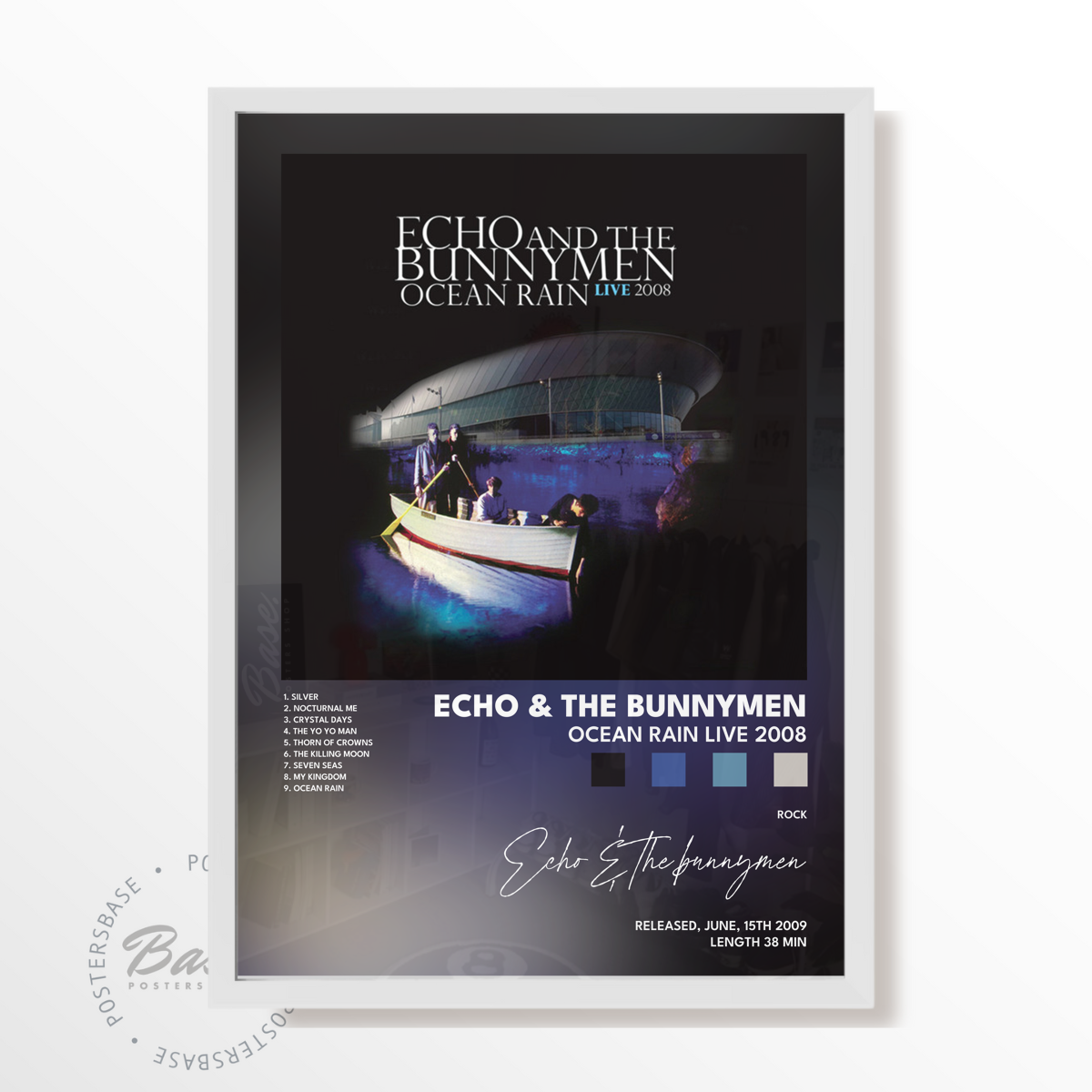 echo the bunnymen Ocean Rain Live 2008 poster
