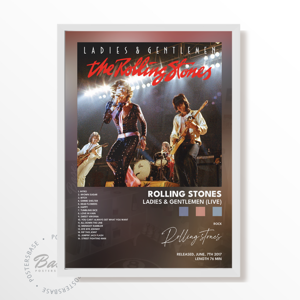rolling stones Ladies Gentlemen Live poster
