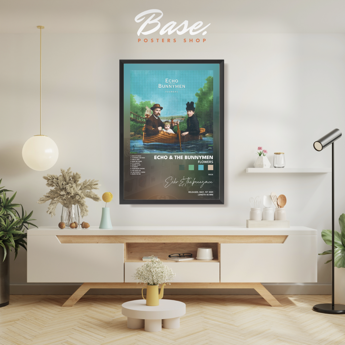 echo the bunnymen Flowers poster
