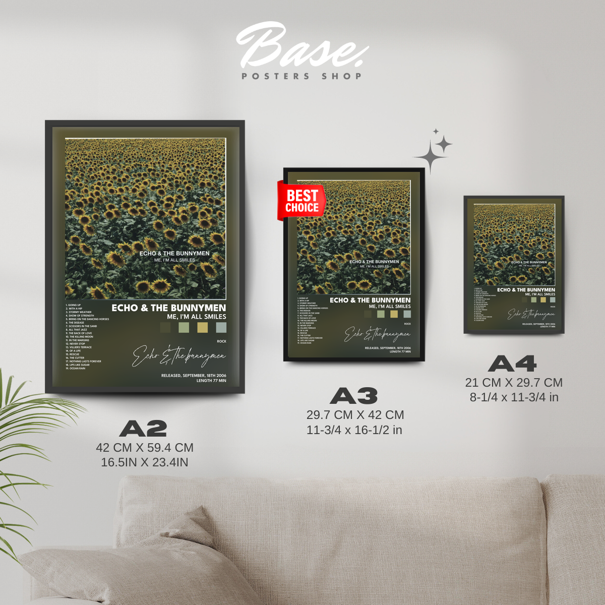 echo the bunnymen Me Im All Smiles poster
