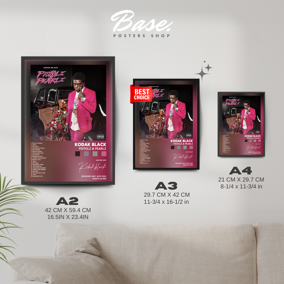 kodak black Pistolz Pearlz poster