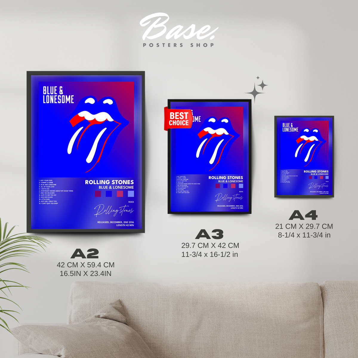 rolling stones Blue Lonesome poster