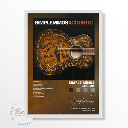 simple minds Acoustic poster