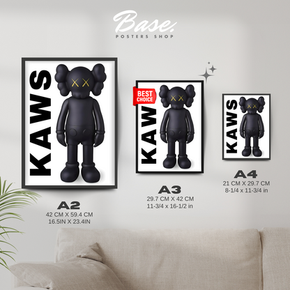 ONLY BLACK KAWS