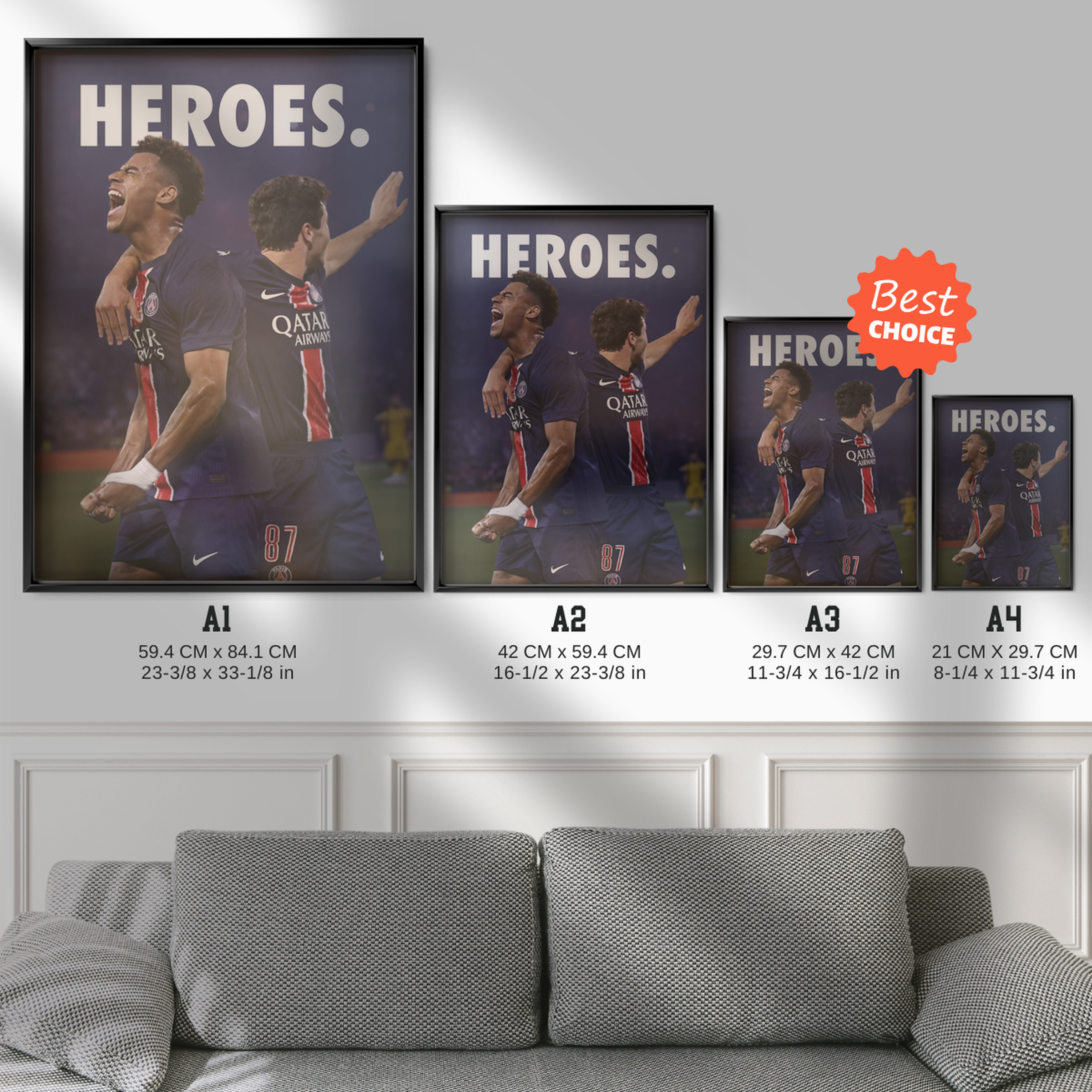 Doué X Joao Neves 'heroes'