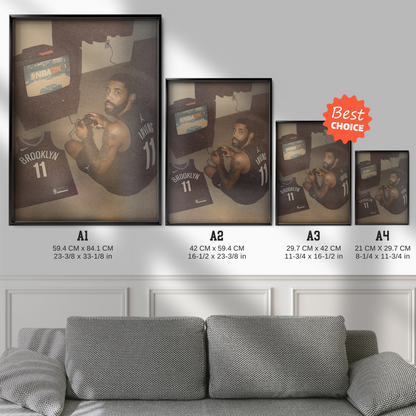 Kyrie Irving Brooklyn Nets Gamer Poster (#11)