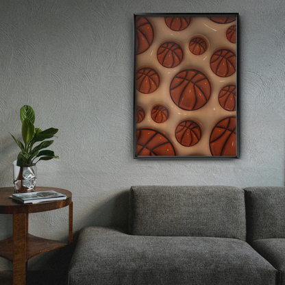 Basketball Slick Orange Ball Texture