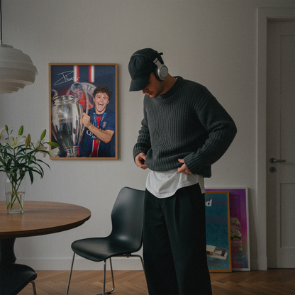 Joao Neves Champions League 2025 Trophy