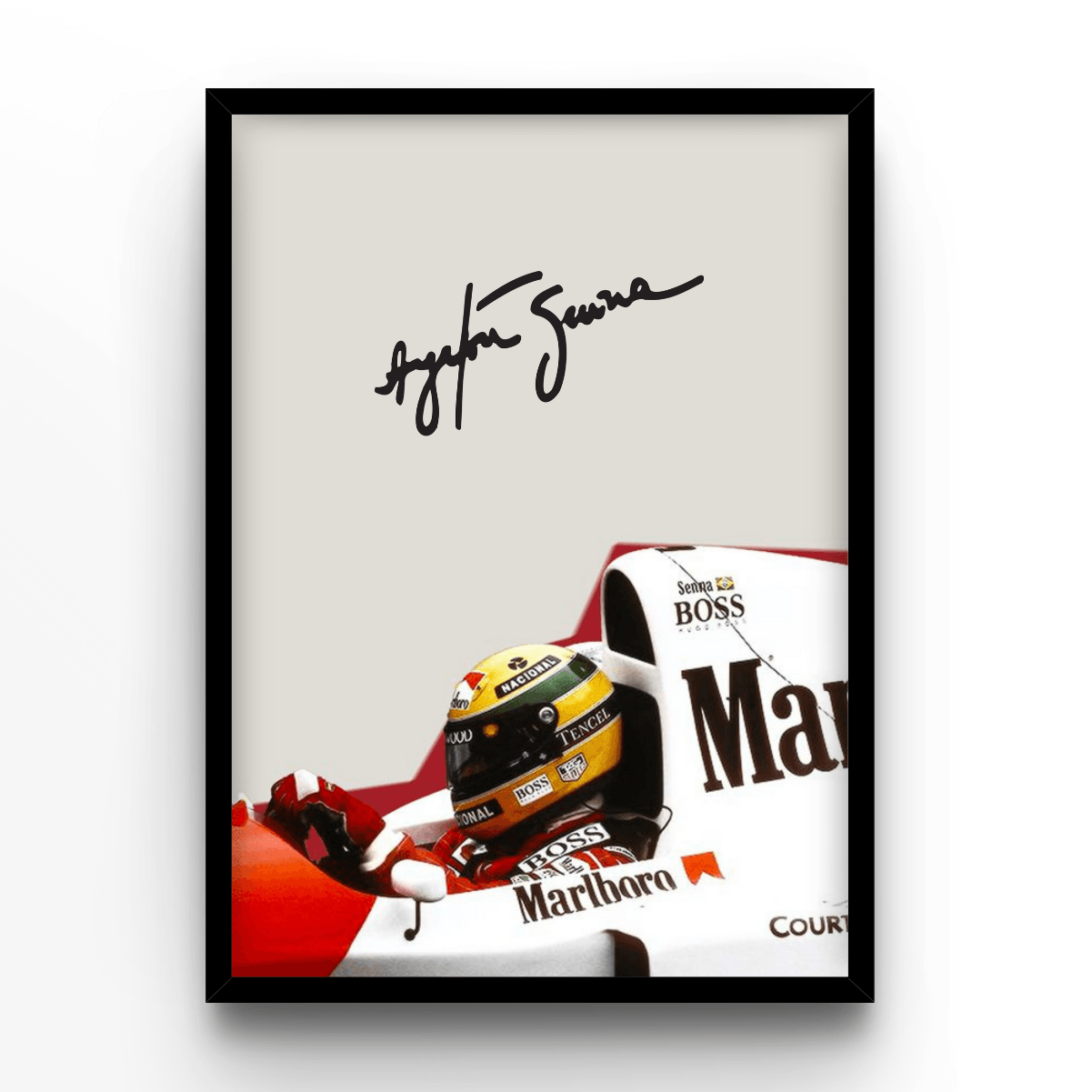 Ayrton Senna - A4, A3, A2 Posters Base - Poster Print Shop / Art Prints / PostersBase