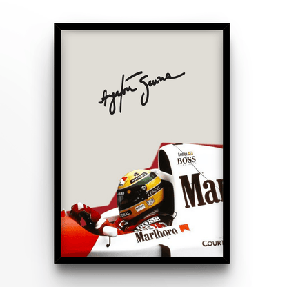 Ayrton Senna - A4, A3, A2 Posters Base - Poster Print Shop / Art Prints / PostersBase