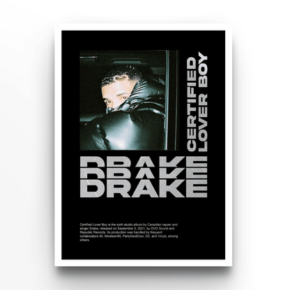 Drake - A4, A3, A2 Posters Base - Poster Print Shop / Art Prints / PostersBase