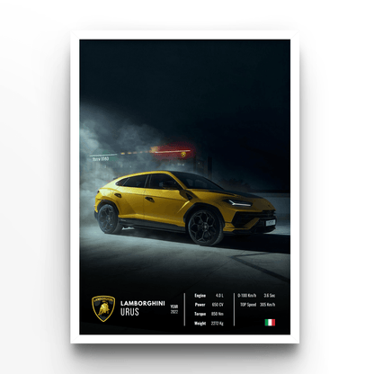 Lamborghini Urus Collector - A4, A3, A2 Posters Base - Poster Print Shop / Art Prints / PostersBase