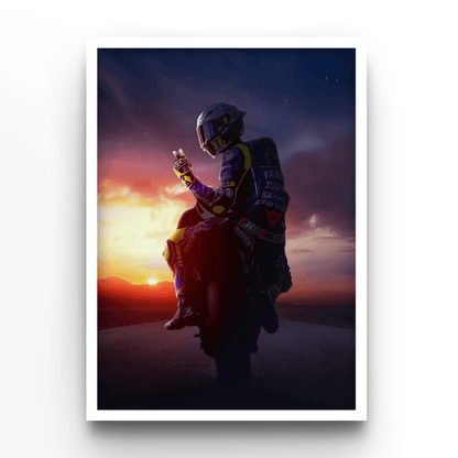 Valentino Rossi 1 - A4, A3, A2 Posters Base - Poster Print Shop / Art Prints / PostersBase
