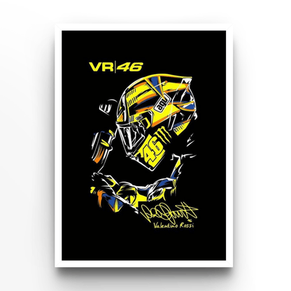 Valentino Rossi 2 - A4, A3, A2 Posters Base - Poster Print Shop / Art Prints / PostersBase