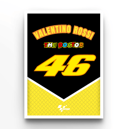 Valentino Rossi - A4, A3, A2 Posters Base - Poster Print Shop / Art Prints / PostersBase